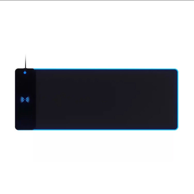 Super Large RGB Mouse Pad with 10W Fast Wireless Charging – Perfect for Gaming Setups
