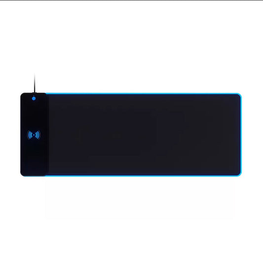 Super Large RGB Mouse Pad with 10W Fast Wireless Charging – Perfect for Gaming Setups