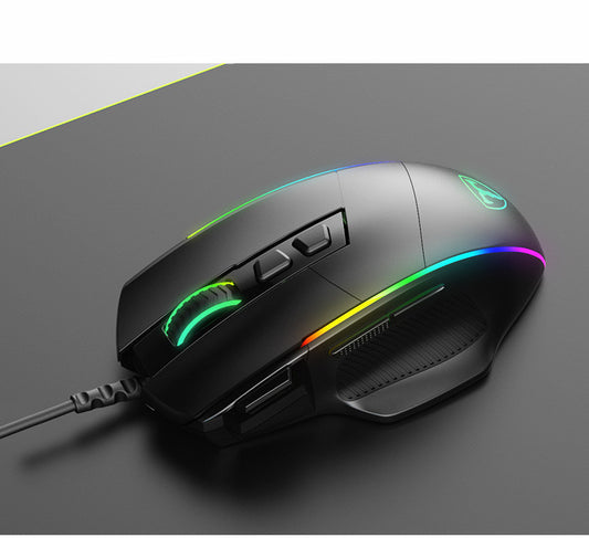 Pro Wired Gaming Mouse – Custom Programmable, RGB Lighting, Mechanical Precision